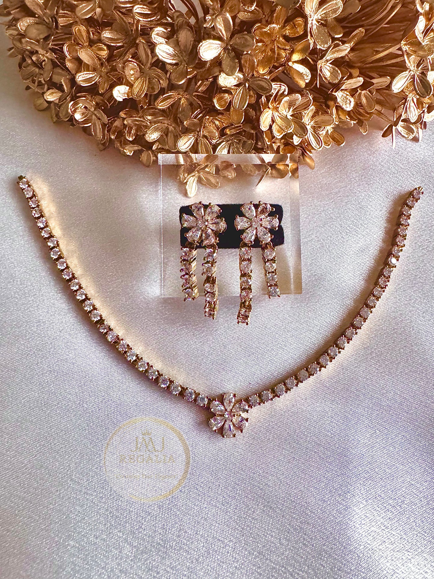 Diamond Reign - AD stone diamond lookalike necklace