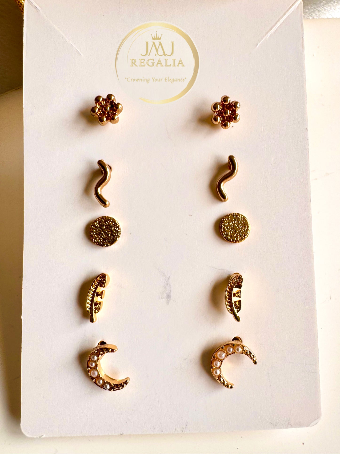 Dewdrop - tiny studs suitable as second stud earrings