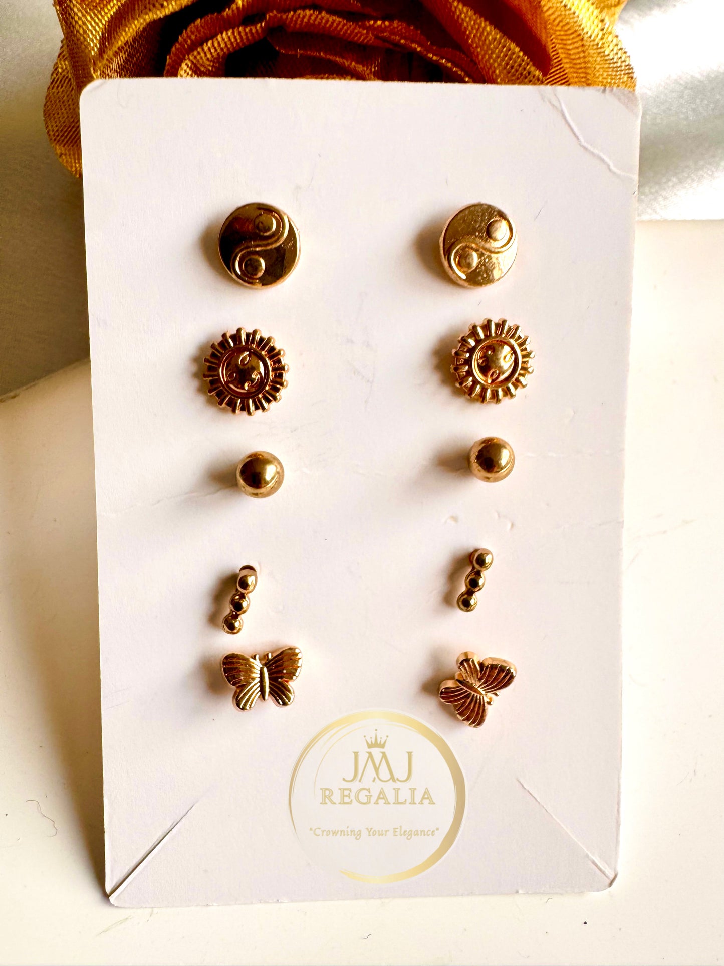 Dewdrop - tiny studs suitable as second stud earrings