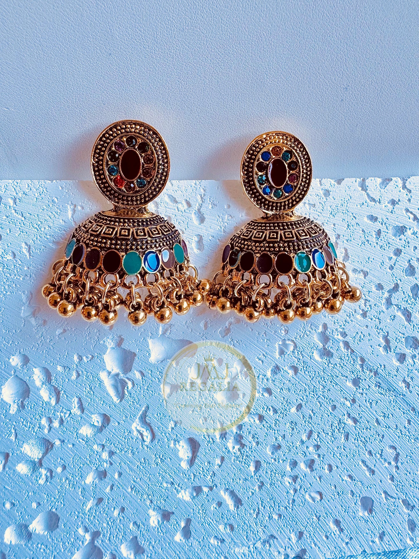 Dangle Bell - Ethnic bohemian crystal Earrings