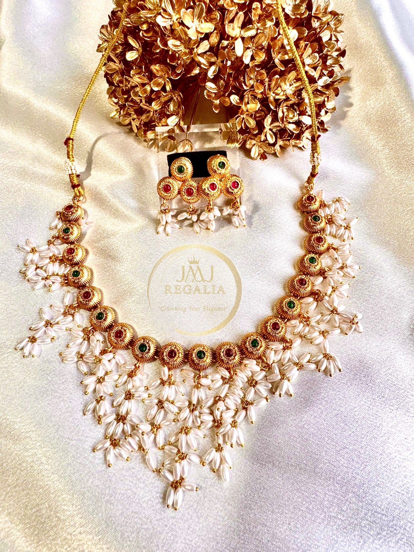 Muthumalika - Rice pearl necklace