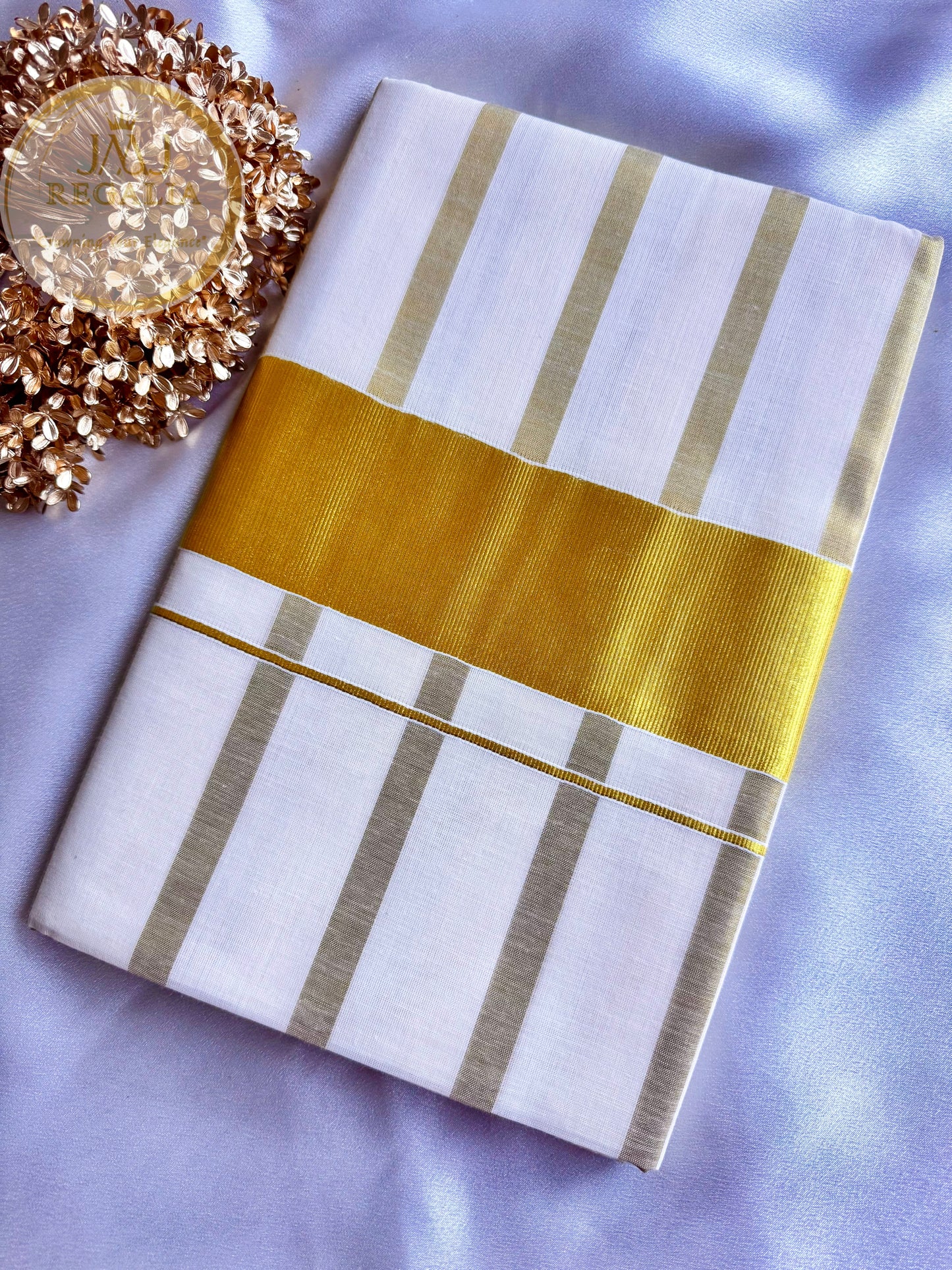 Mallikappoo - White or ivory saree for Temple and Everyday look