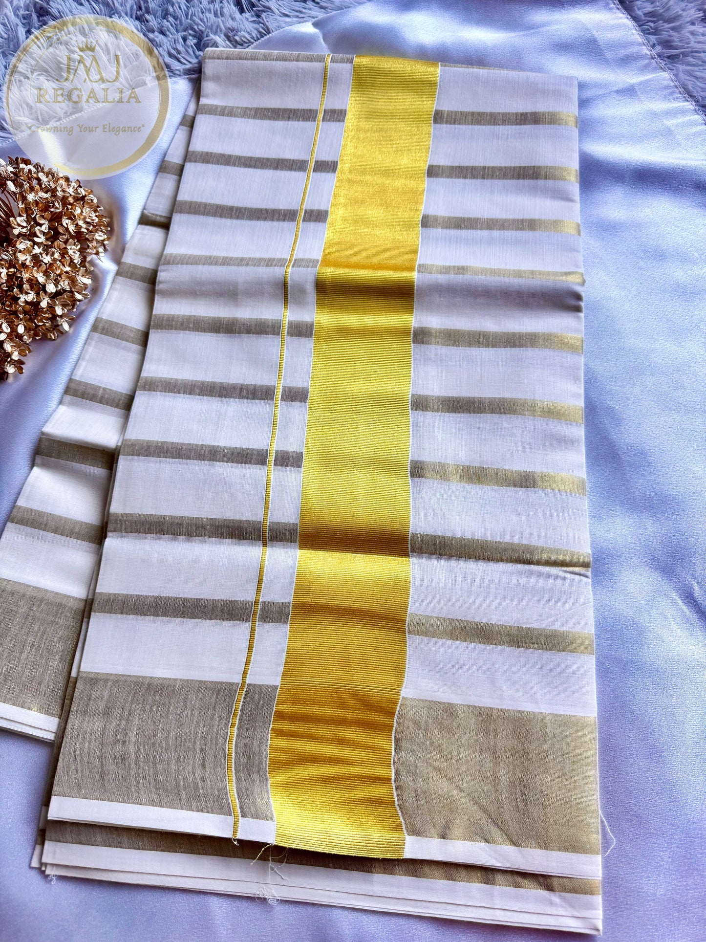 Mallikappoo - White or ivory saree for Temple and Everyday look