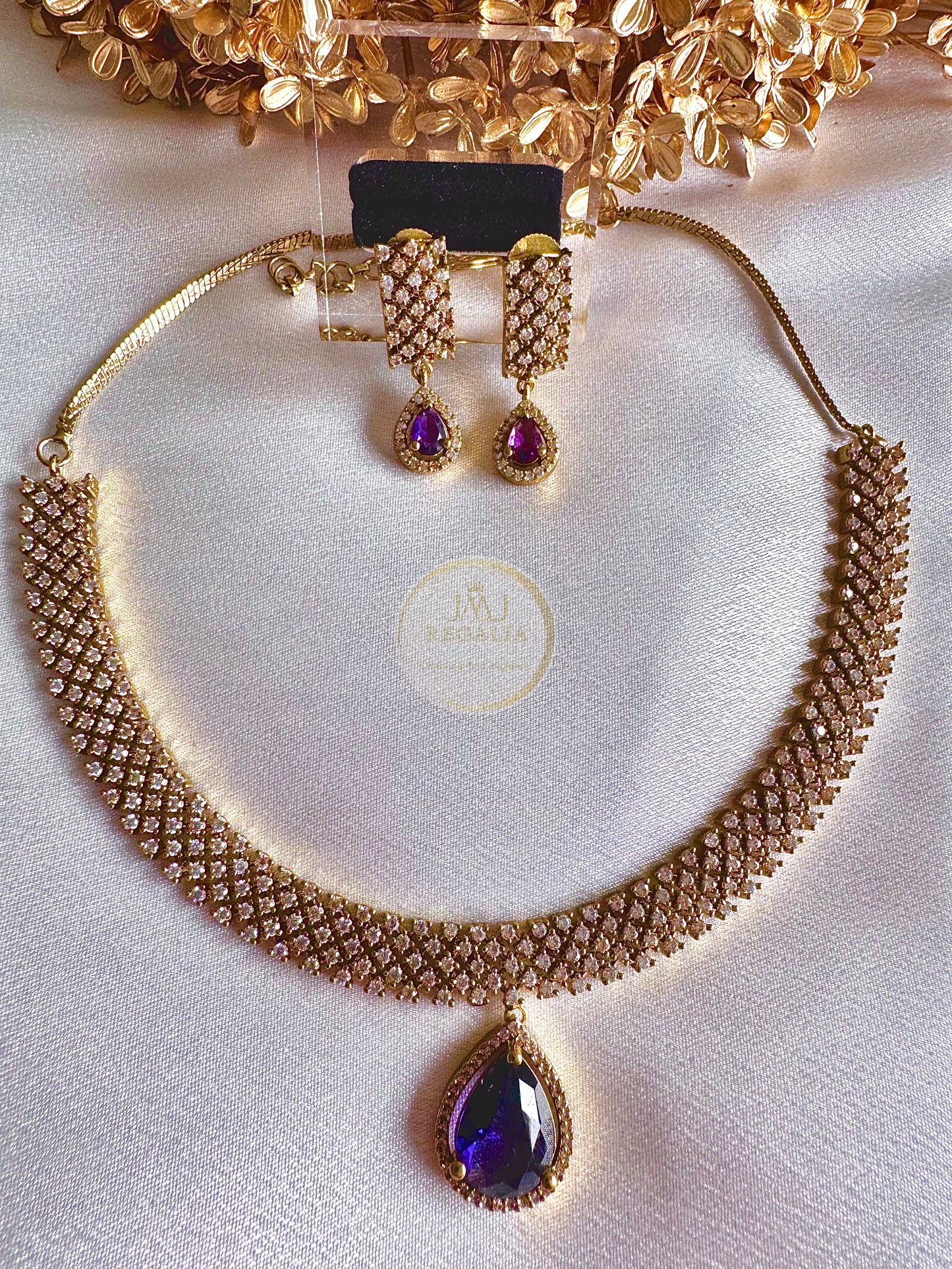 Radiant Allure - AD Stone necklace set