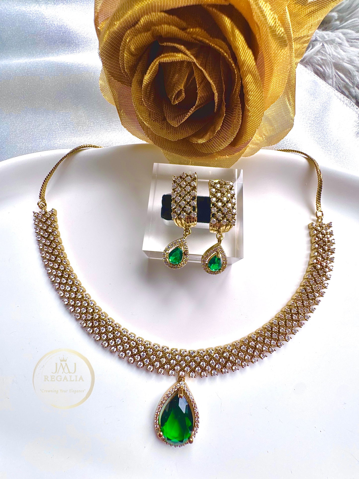 Radiant Allure - AD Stone necklace set