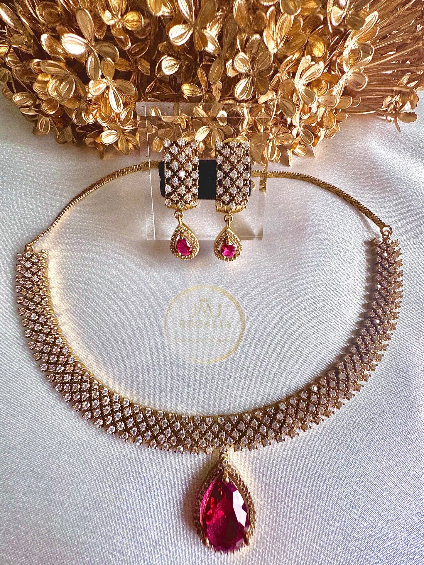 Radiant Allure - AD Stone necklace set