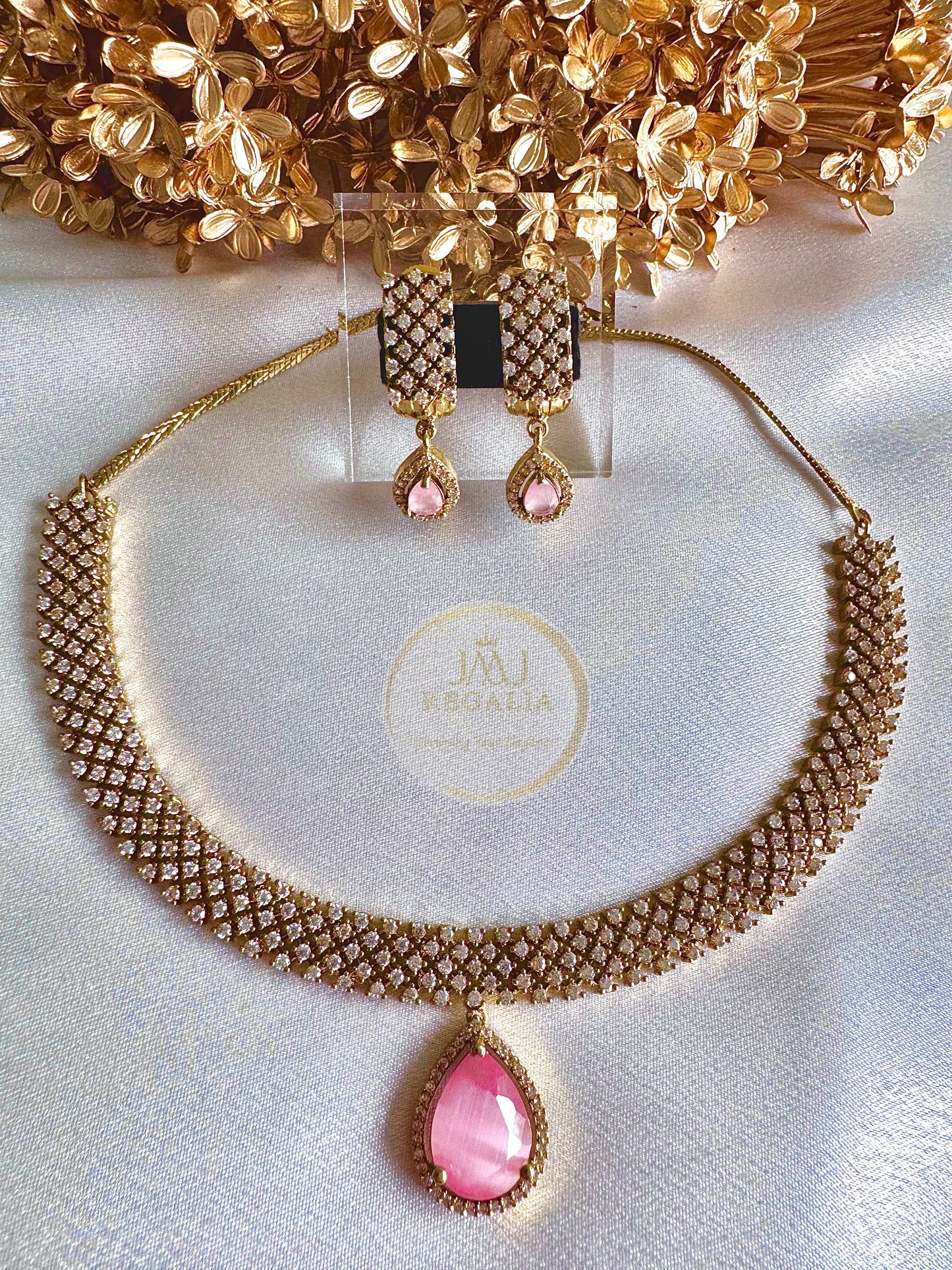 Radiant Allure - AD Stone necklace set