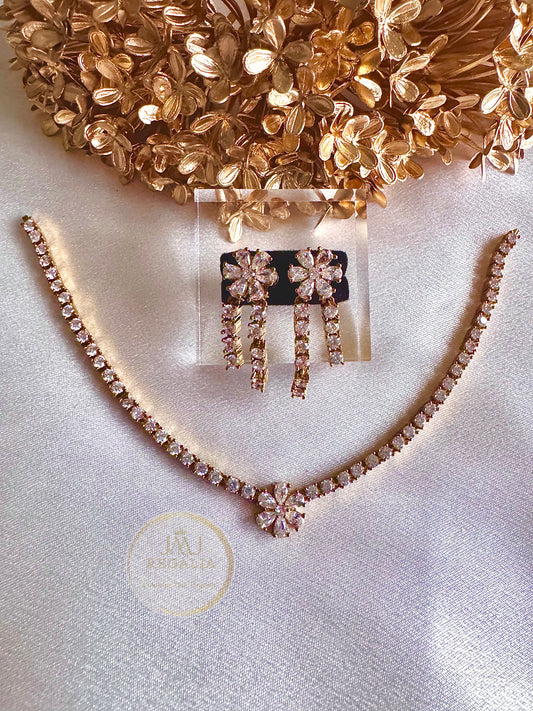 Diamond Reign - AD stone diamond lookalike necklace