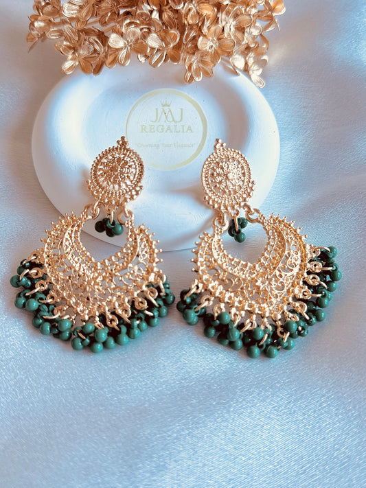 Suryakusum - Gold plated Kundan Earrings
