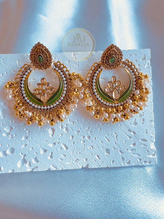 Moonpetal - Royal Drop Chandbalis Earrings