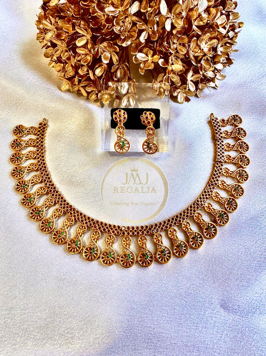 Hema gold - Gold alike necklace set
