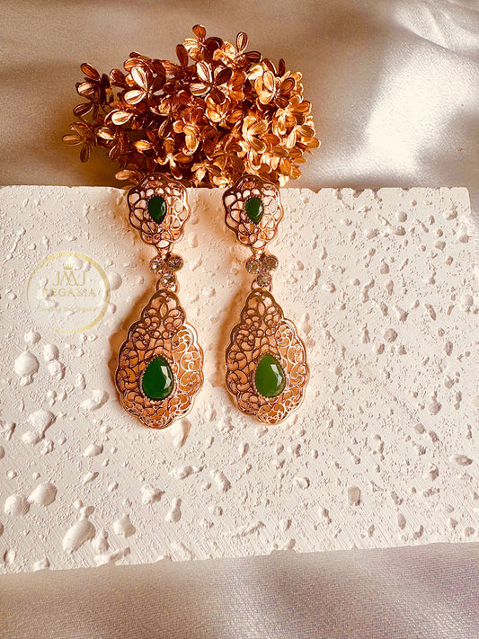 Nitya drops - Royal Kundan Earrings
