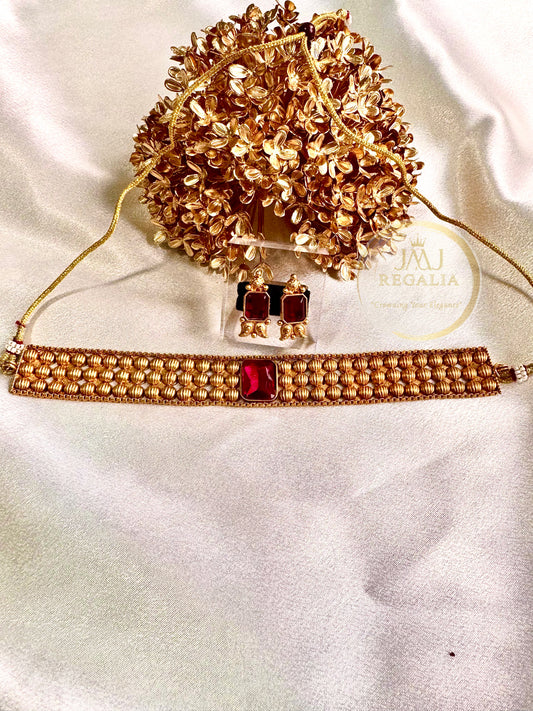 Bindika choker - single stone choker