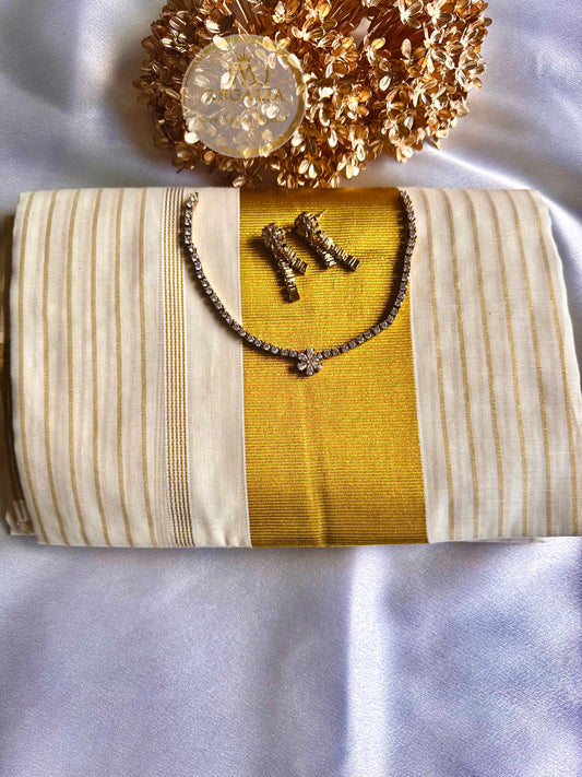 Mundum Neriyathum - traditional set mundu