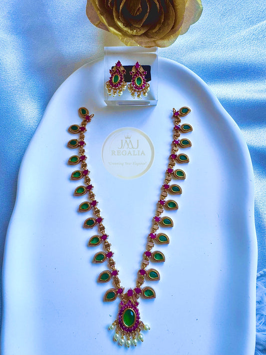 Ahalya Palakka - Kerala traditional style necklace set